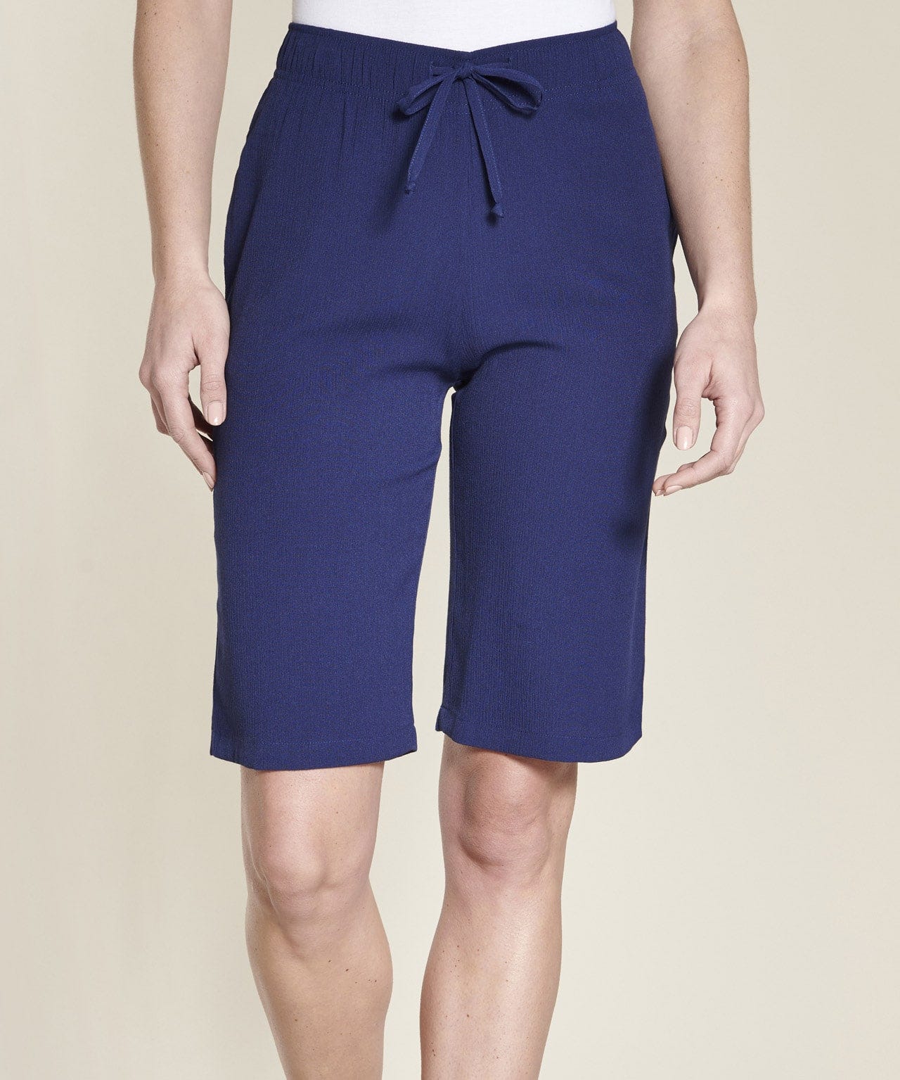 Crinkle Bermuda Shorts