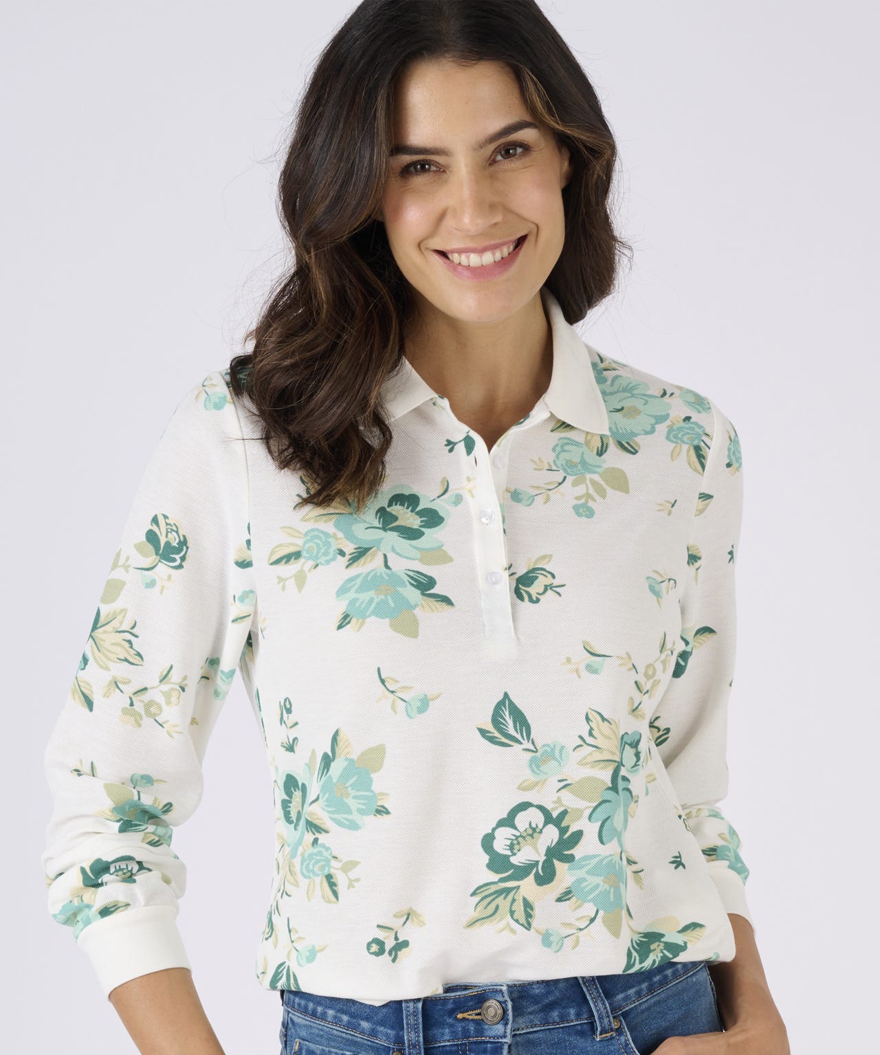 Long Sleeved Piqué Polo