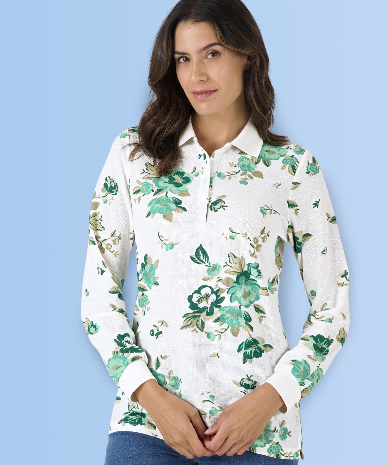 Long Sleeved Piqué Polo