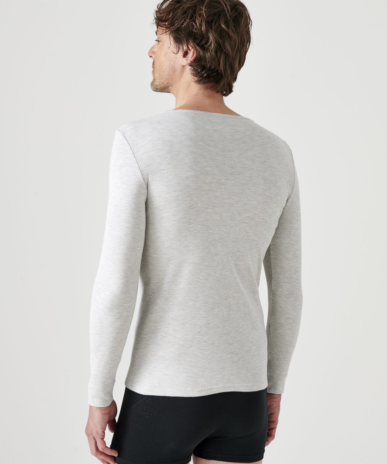 Thermal Medium Warmth Long Sleeved V-neck T-shirt