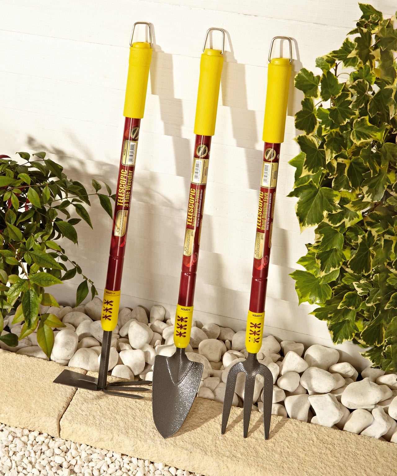 Set of 3 Extendable Garden Tools