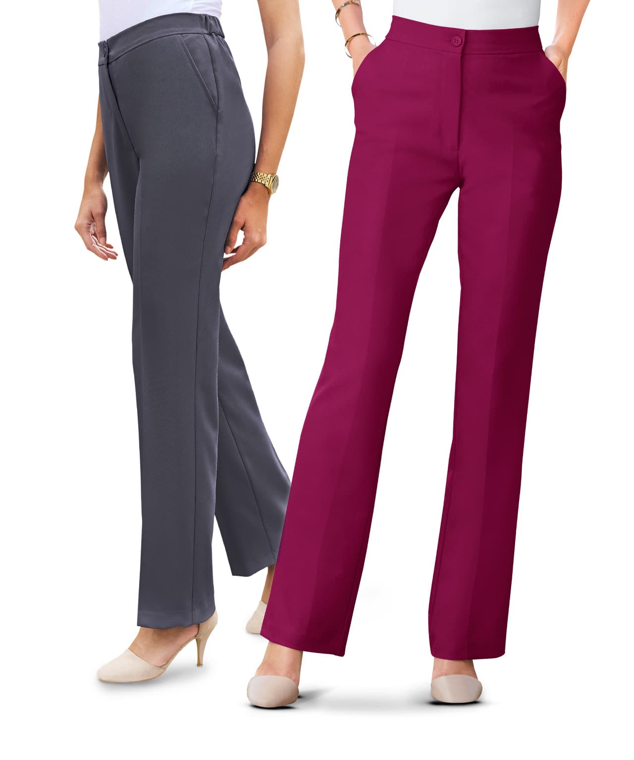 Pack of 2 Tailored Trousers
