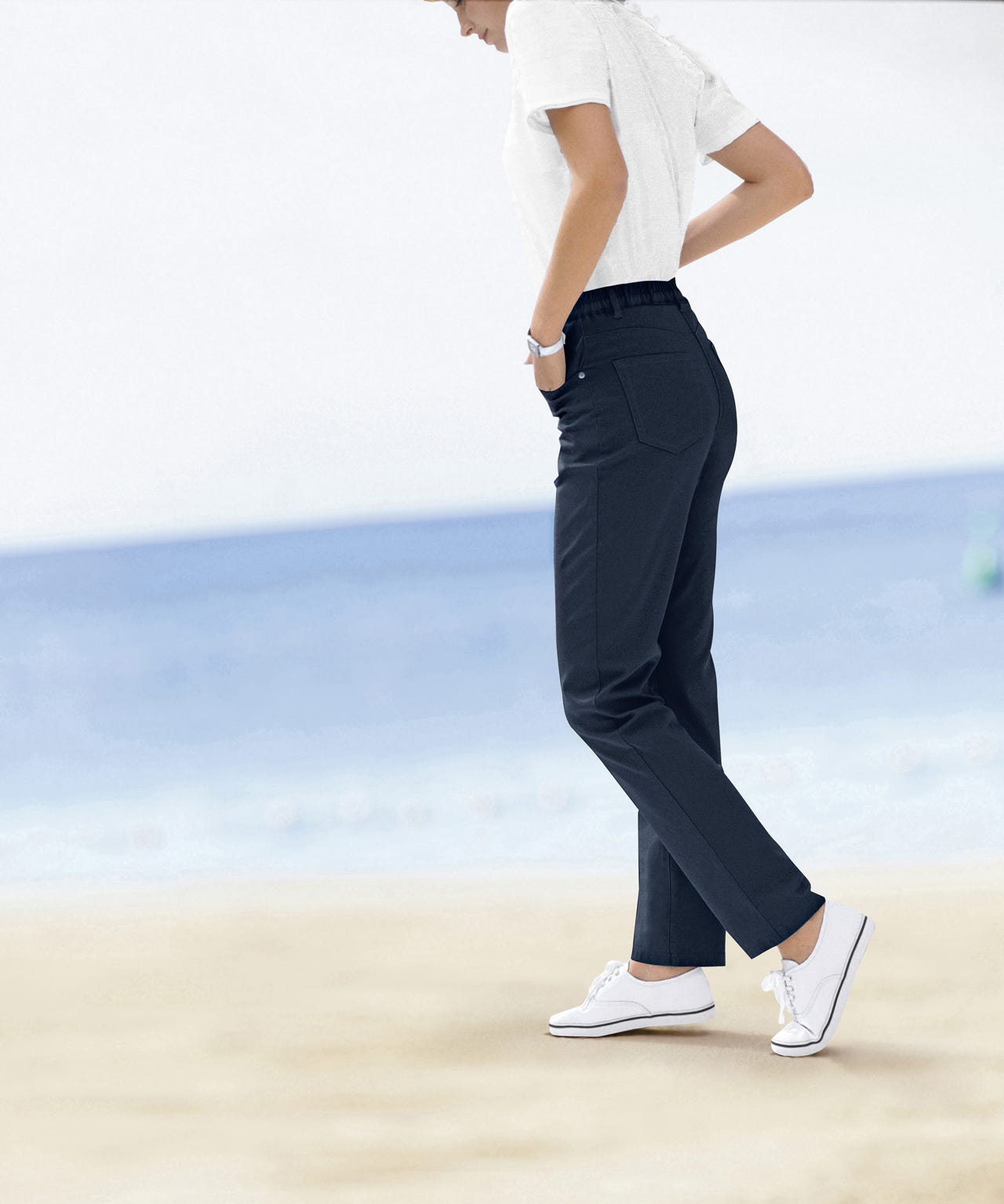 Cotton Stretch Trousers