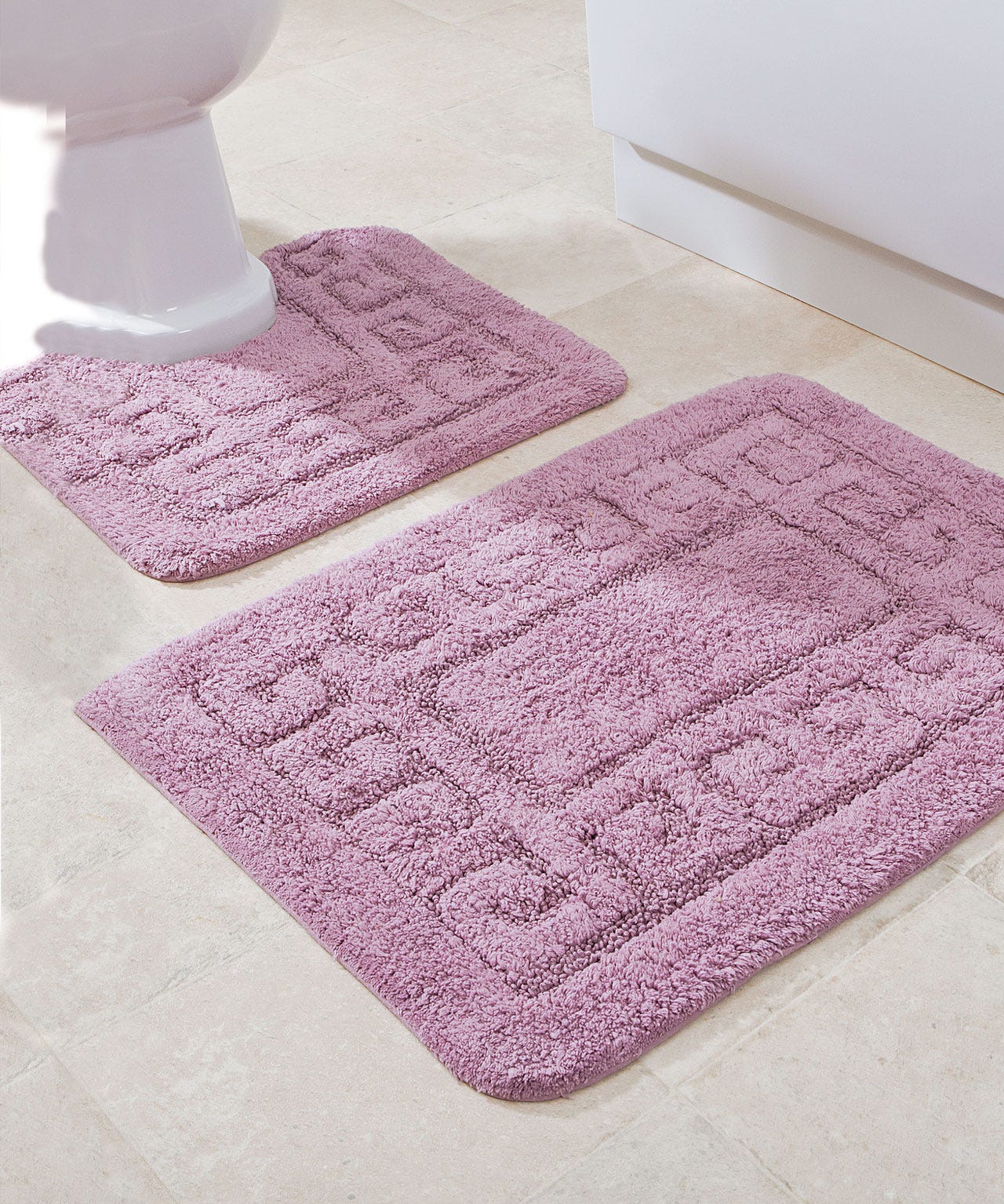 Greek Key 2-Piece mat set