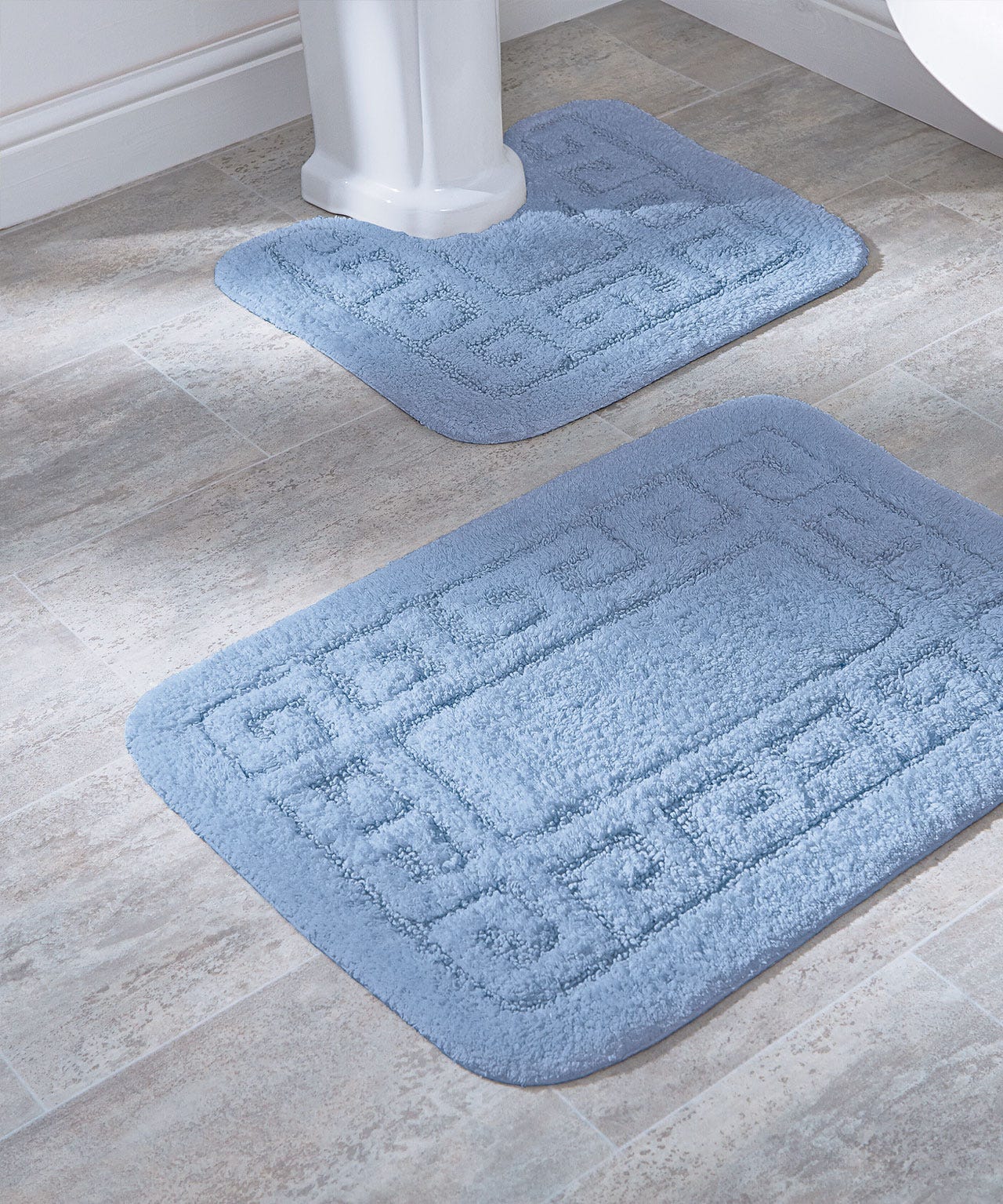 Greek Key 2-Piece mat set