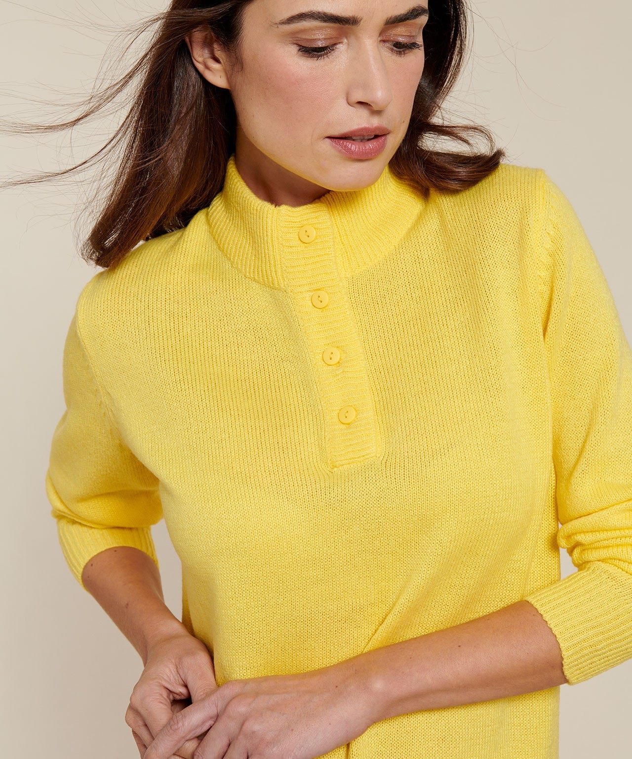 Button-neck Jumper