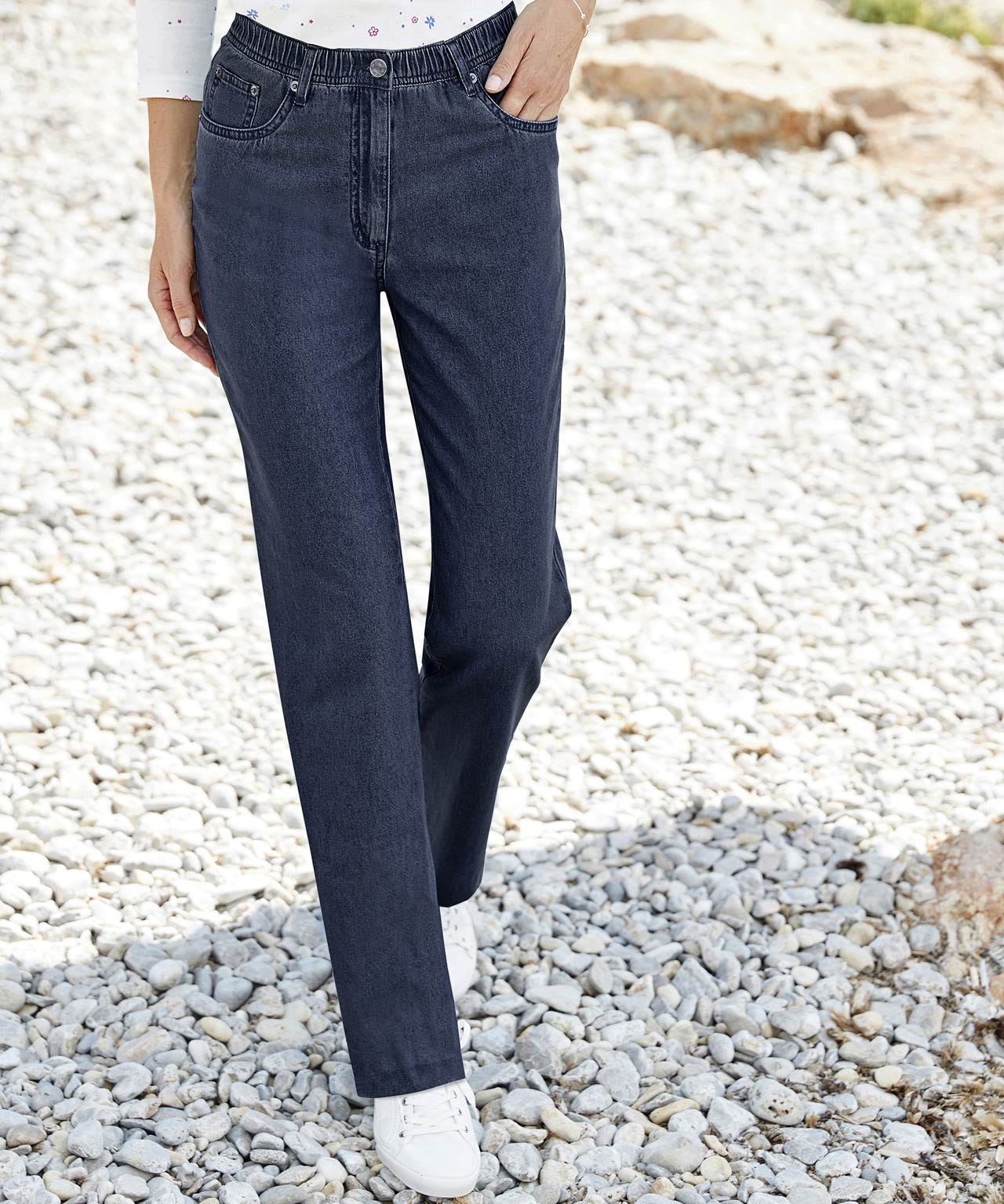 Pull-on Jean Trousers