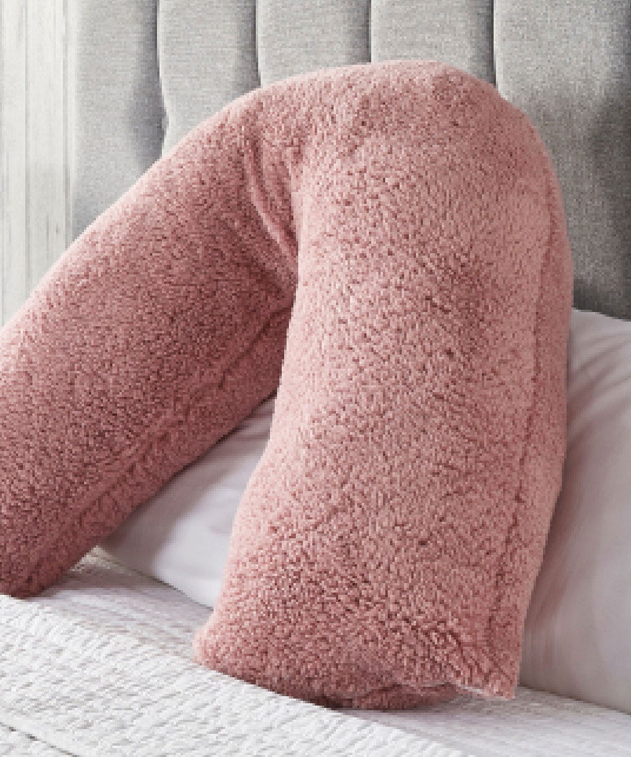 Super soft fleece v-shape pillow