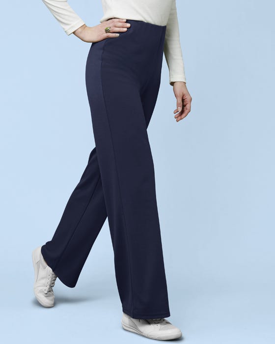 Secret Stretch Ponte Wide-leg Trousers