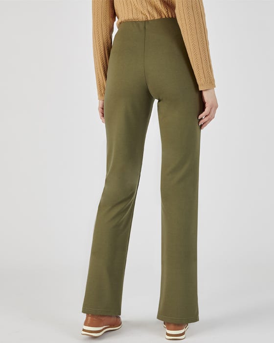 Secret Stretch Ponte Straight-Leg Trousers