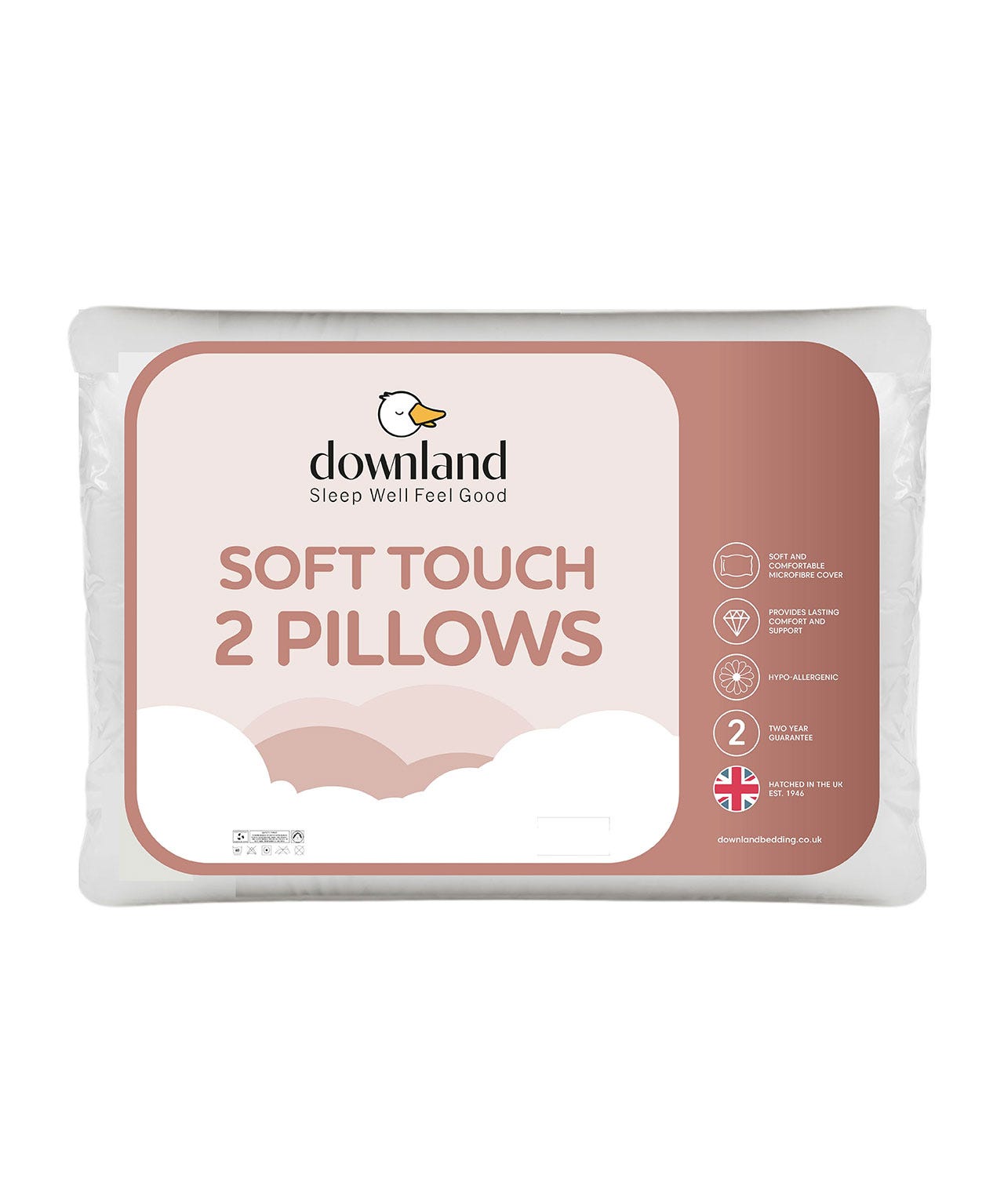 Pack of 2 HollowFibre Pillows