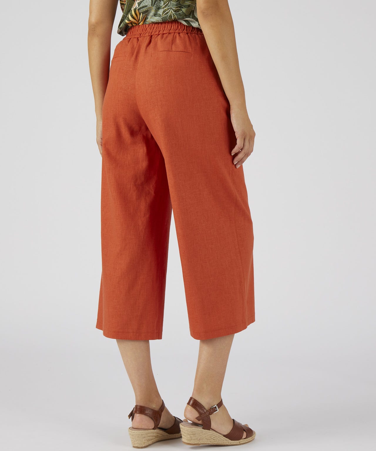 Linen Rich Crop Trousers