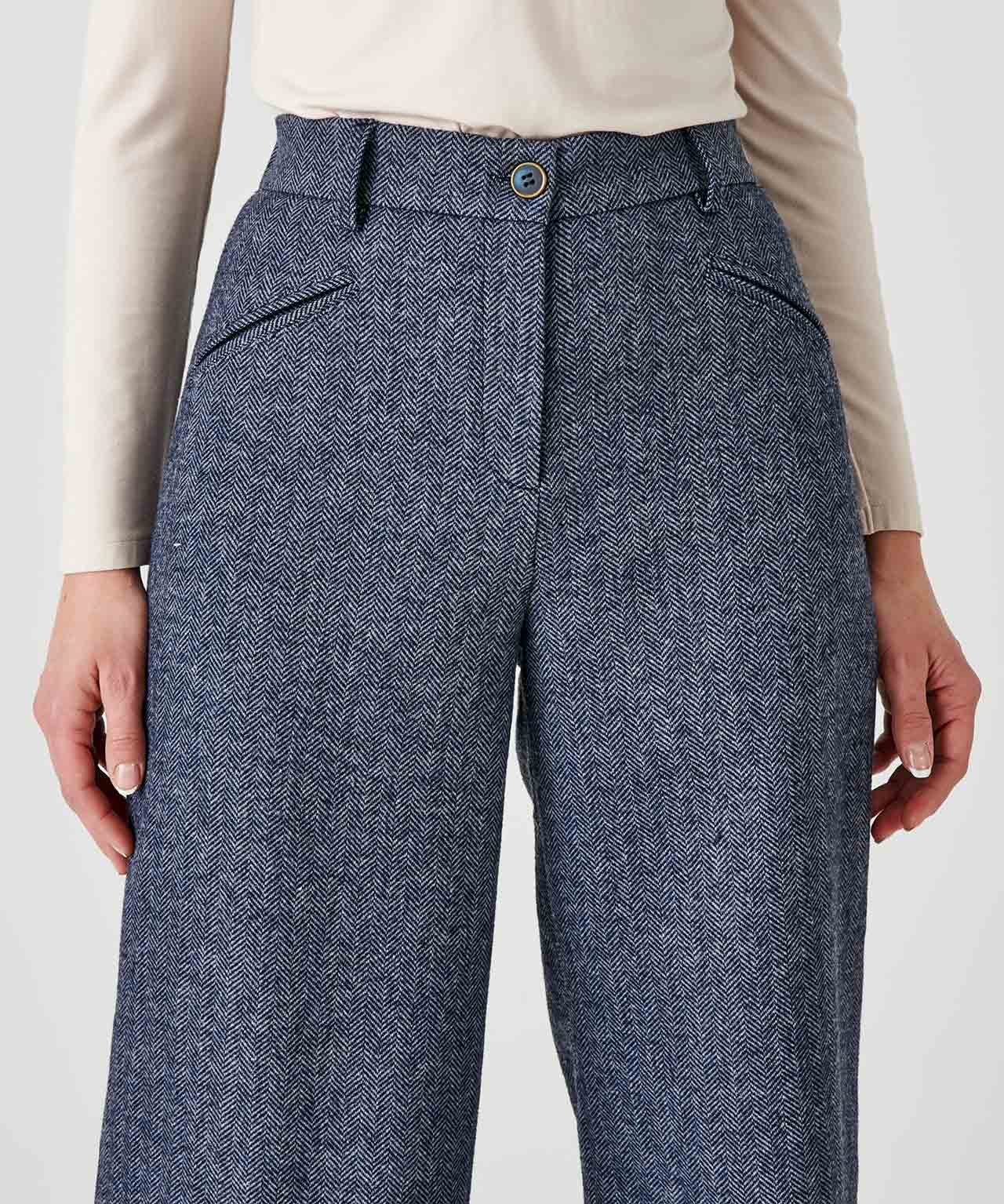 Wool Blend Trousers