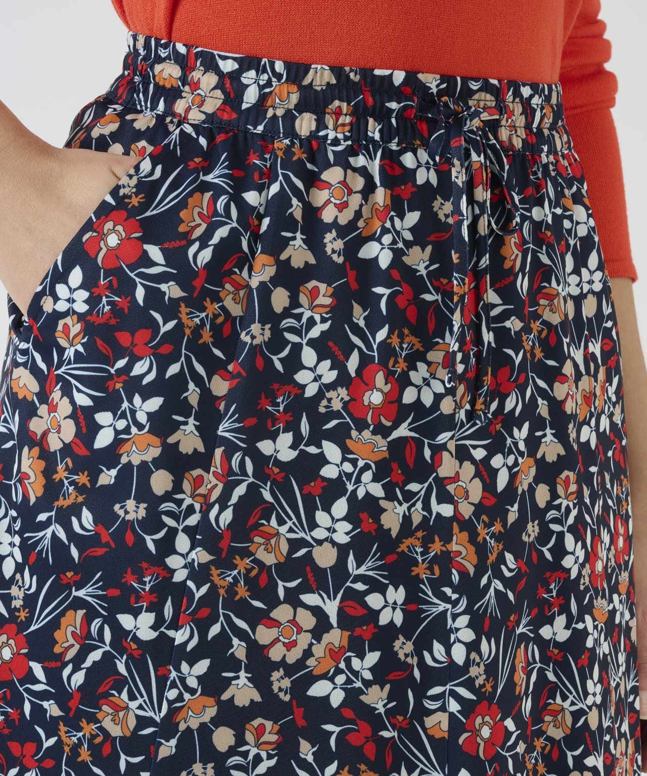 Print Jersey Skirt