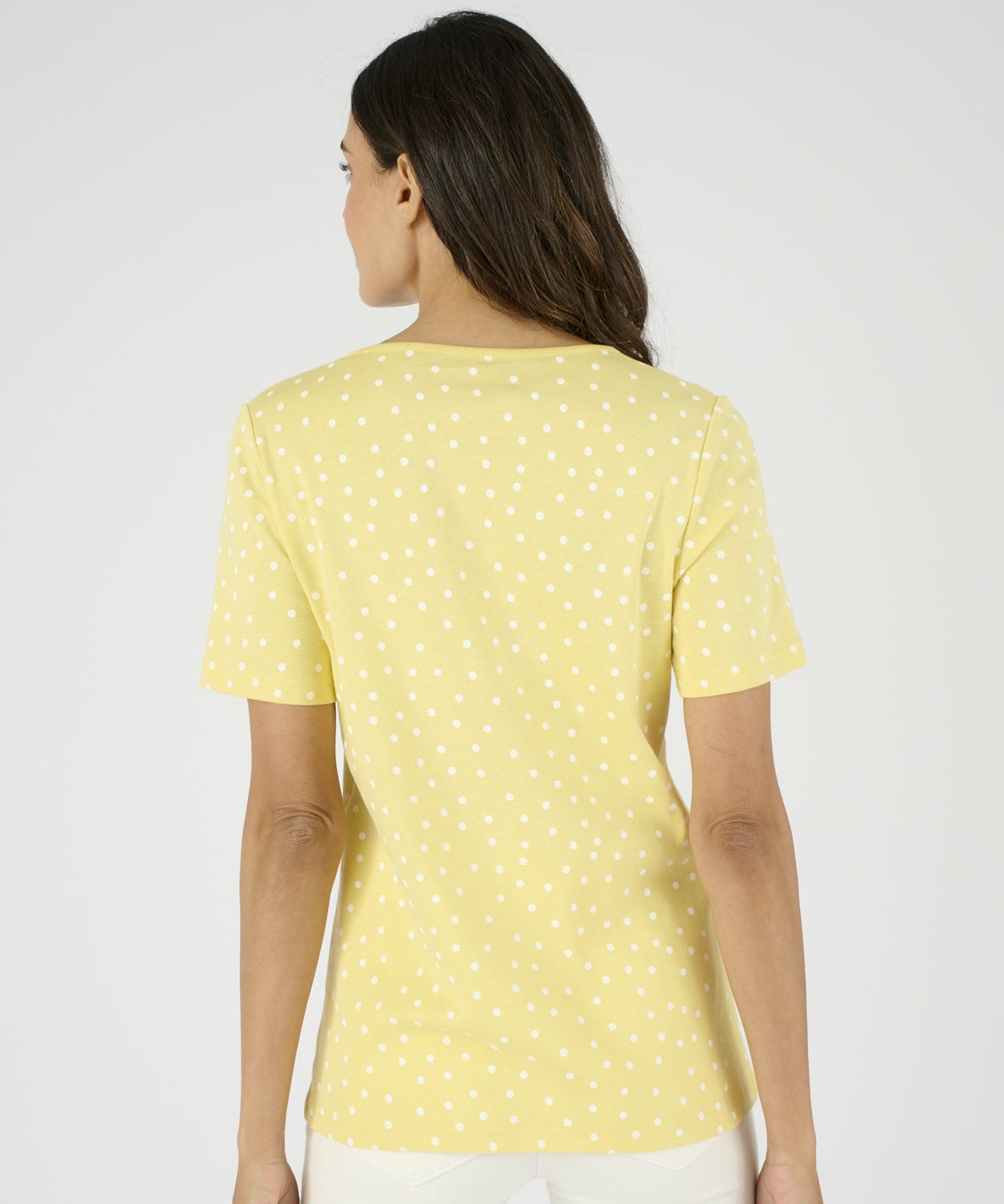 Pure Cotton Pleat Detail T-shirt