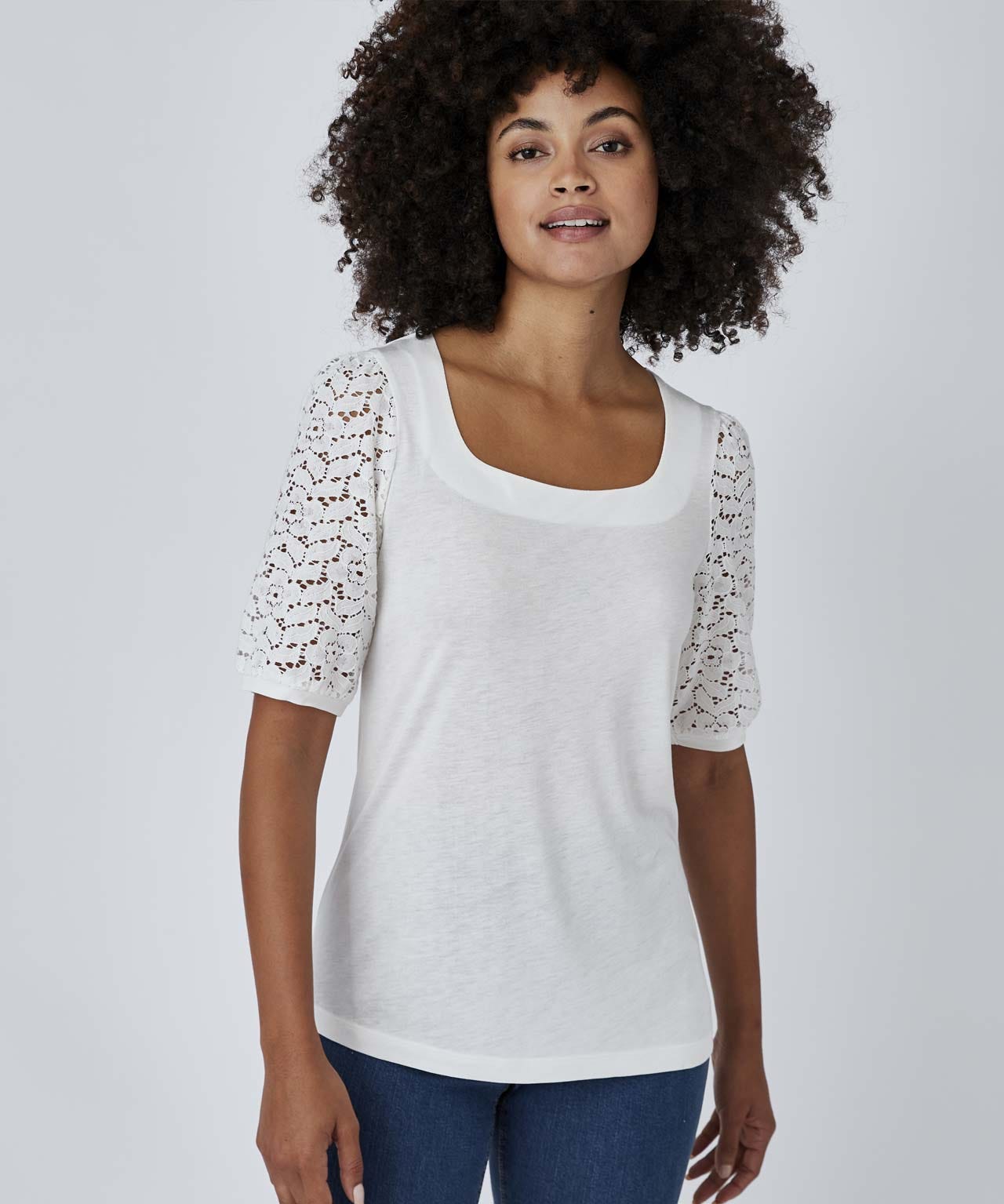 Lace Detail T-shirt
