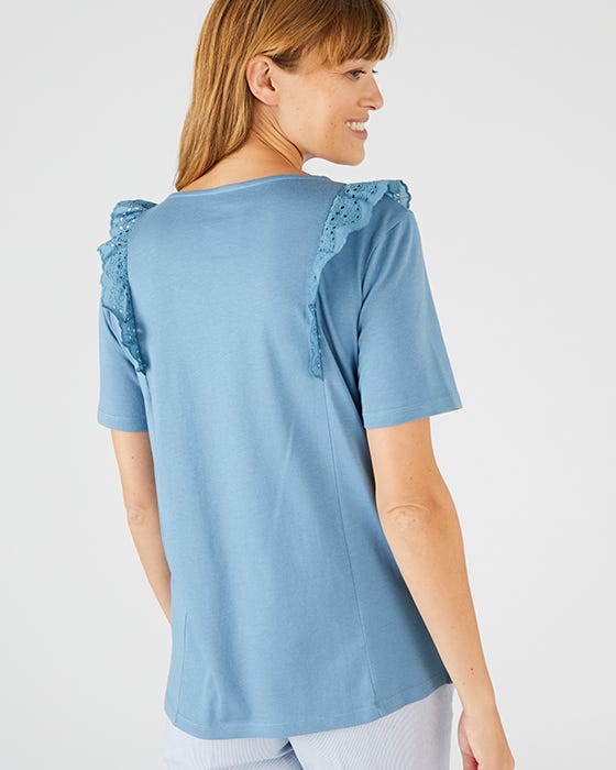 Frill Trim T-shirt
