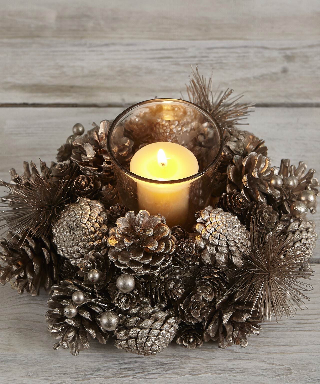 Gold Cone Candle holder