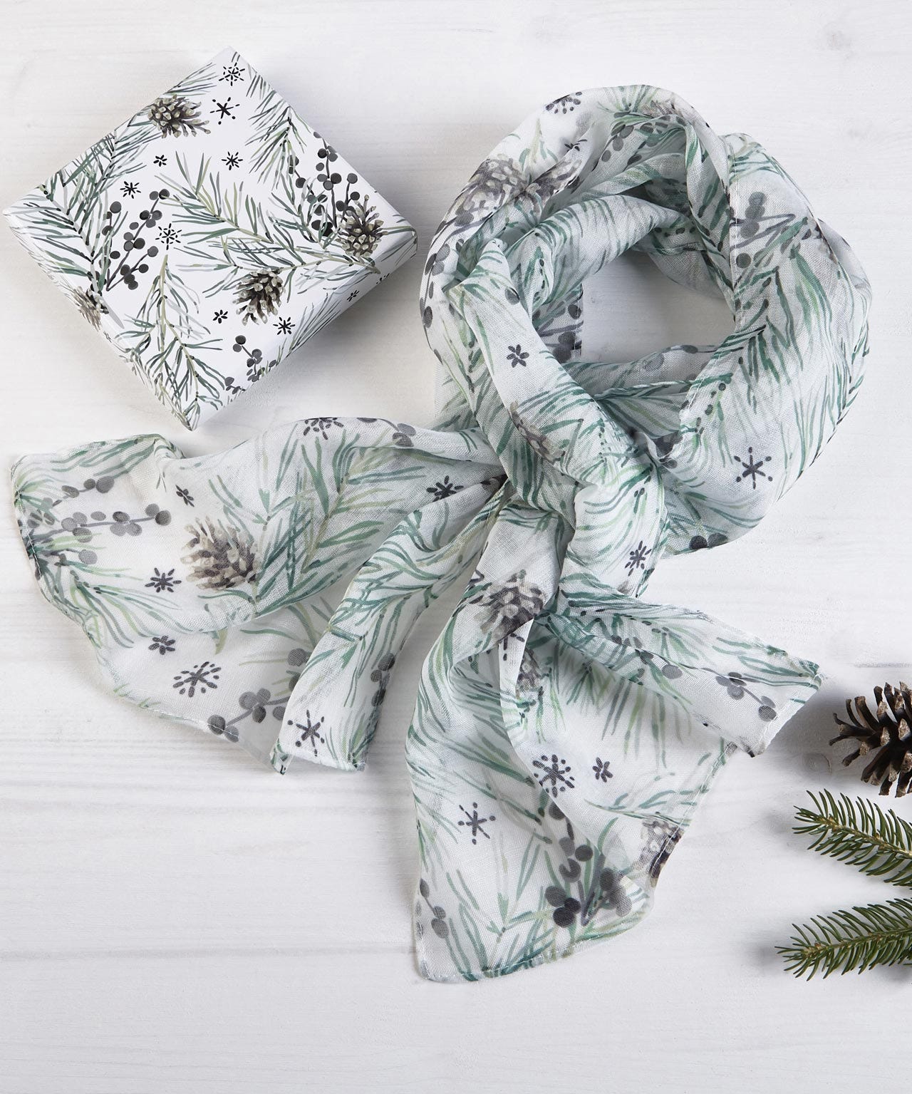 Fern Print scarf