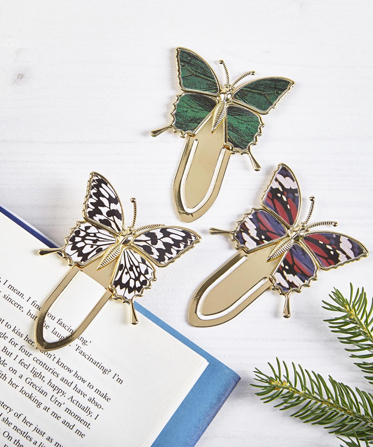 Set of 3 Gold Plated Bookmarks