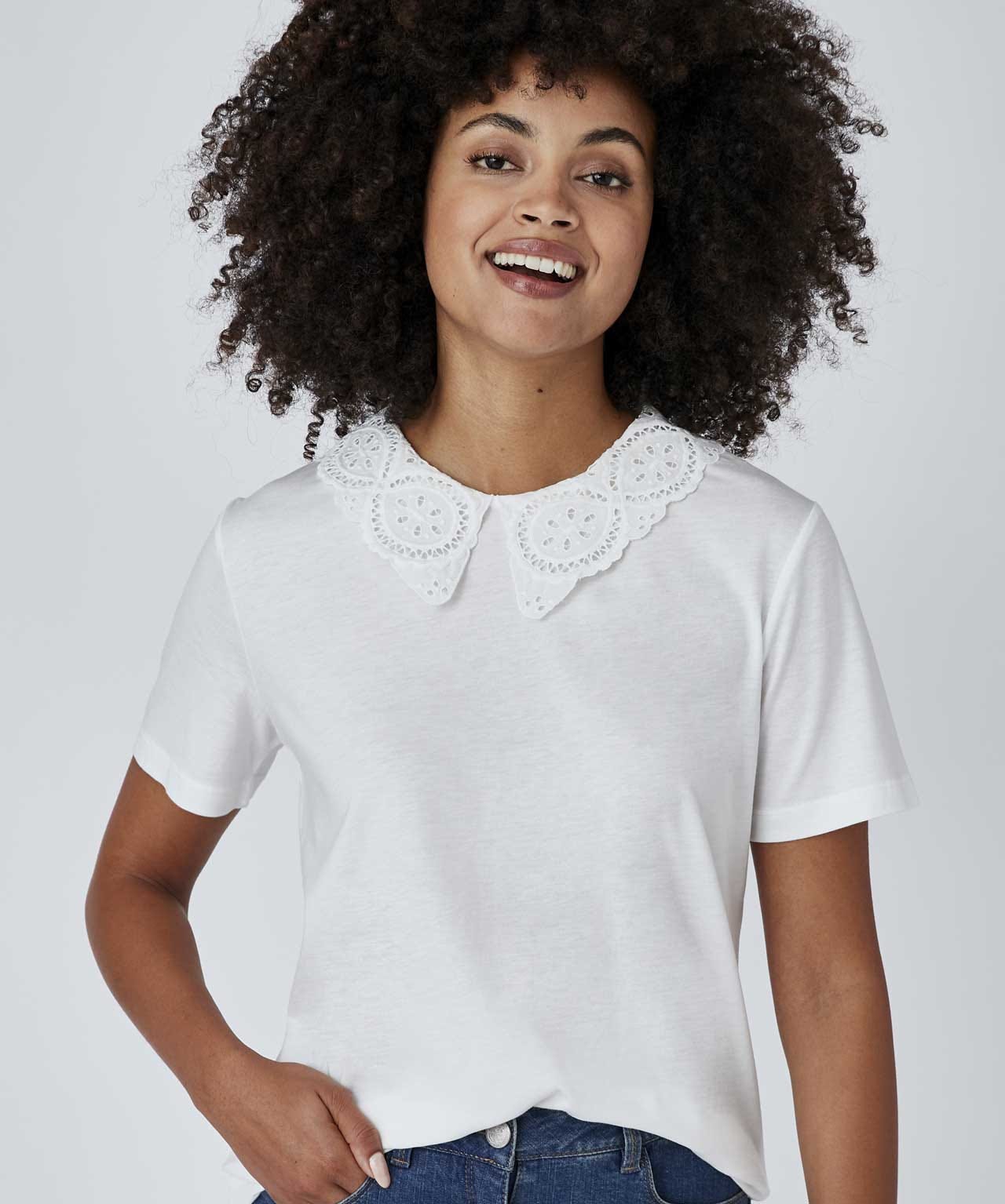 Collar Detail T-shirt