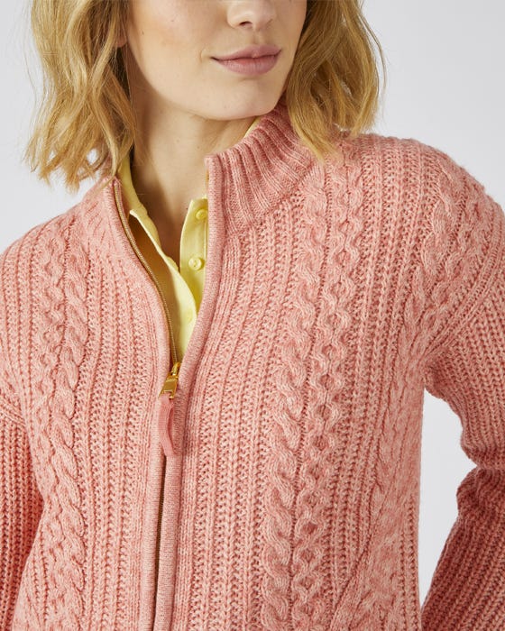 Toasty Thermal Zip Cardigan
