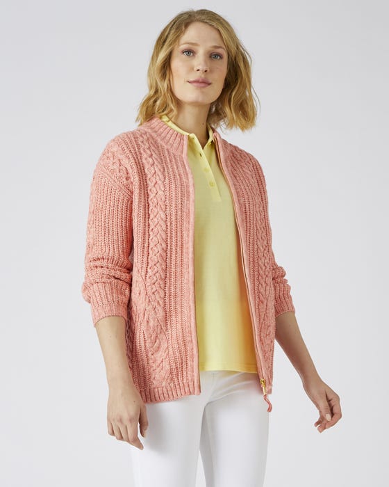 Toasty Thermal Zip Cardigan