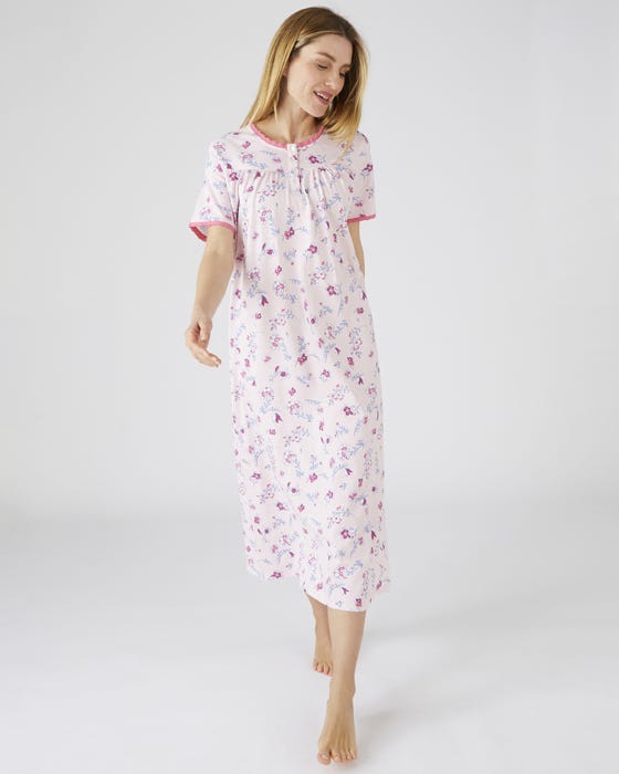Floral Cotton Jersey Nightdress