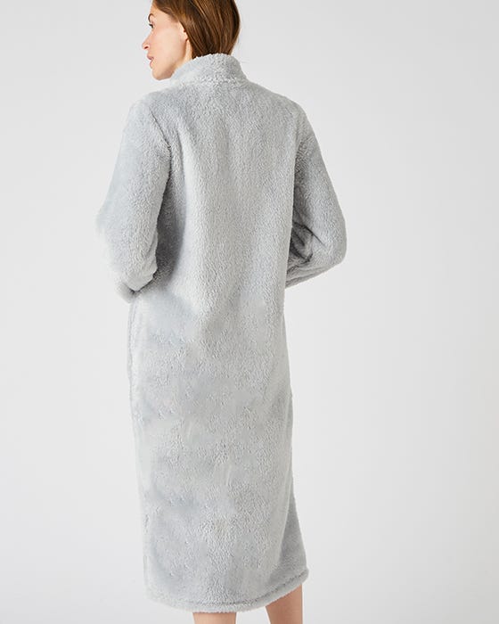 Thermal Teddy Fleece Zipped Dressing Gown