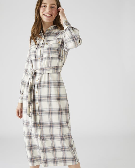 Check Shirt Style Dress