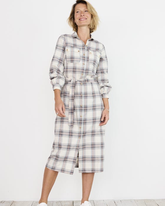 Check Shirt Style Dress