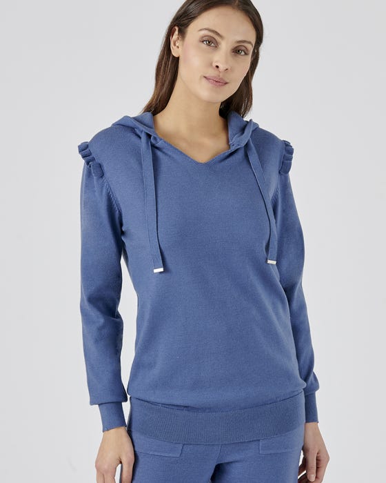 Recycled Thermal Knitted Hoodie