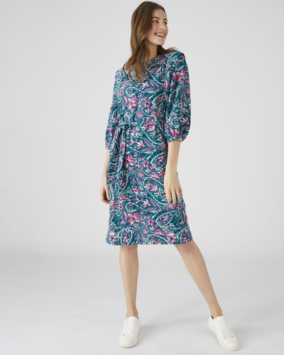Paisley Print Dress