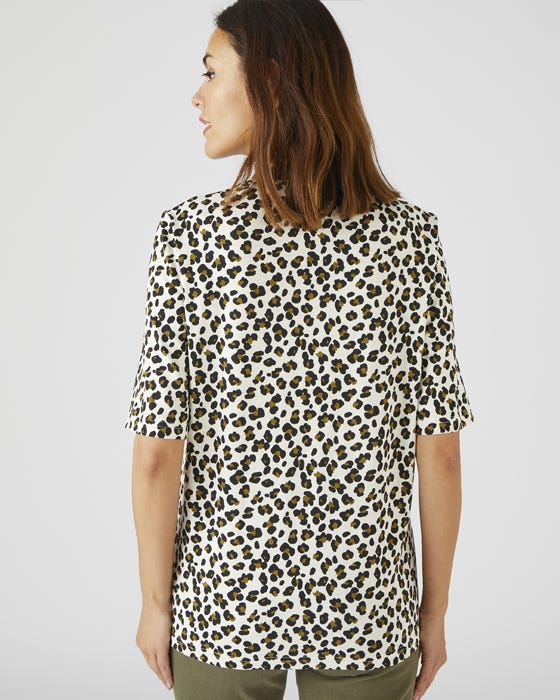 Skin Soft Round Neck Short Sleeved Cotton T-shirt