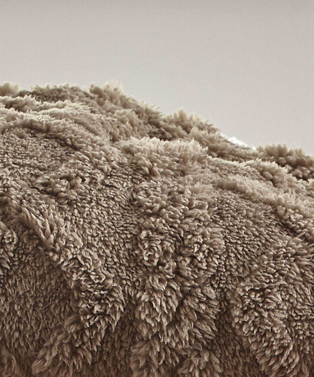 Textured Sherpa Throw