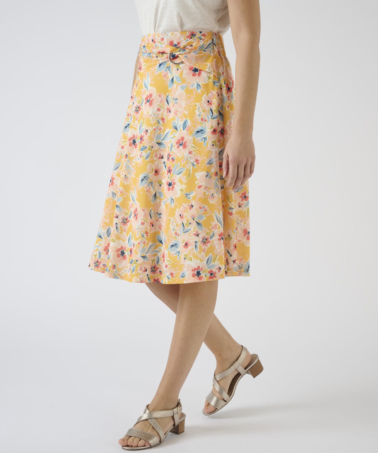 Jersey Floral Skirt
