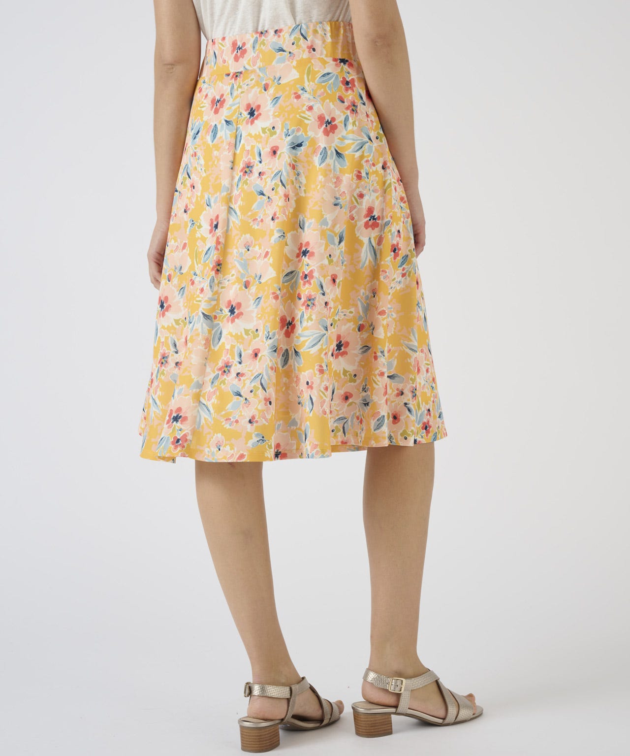 Jersey Floral Skirt