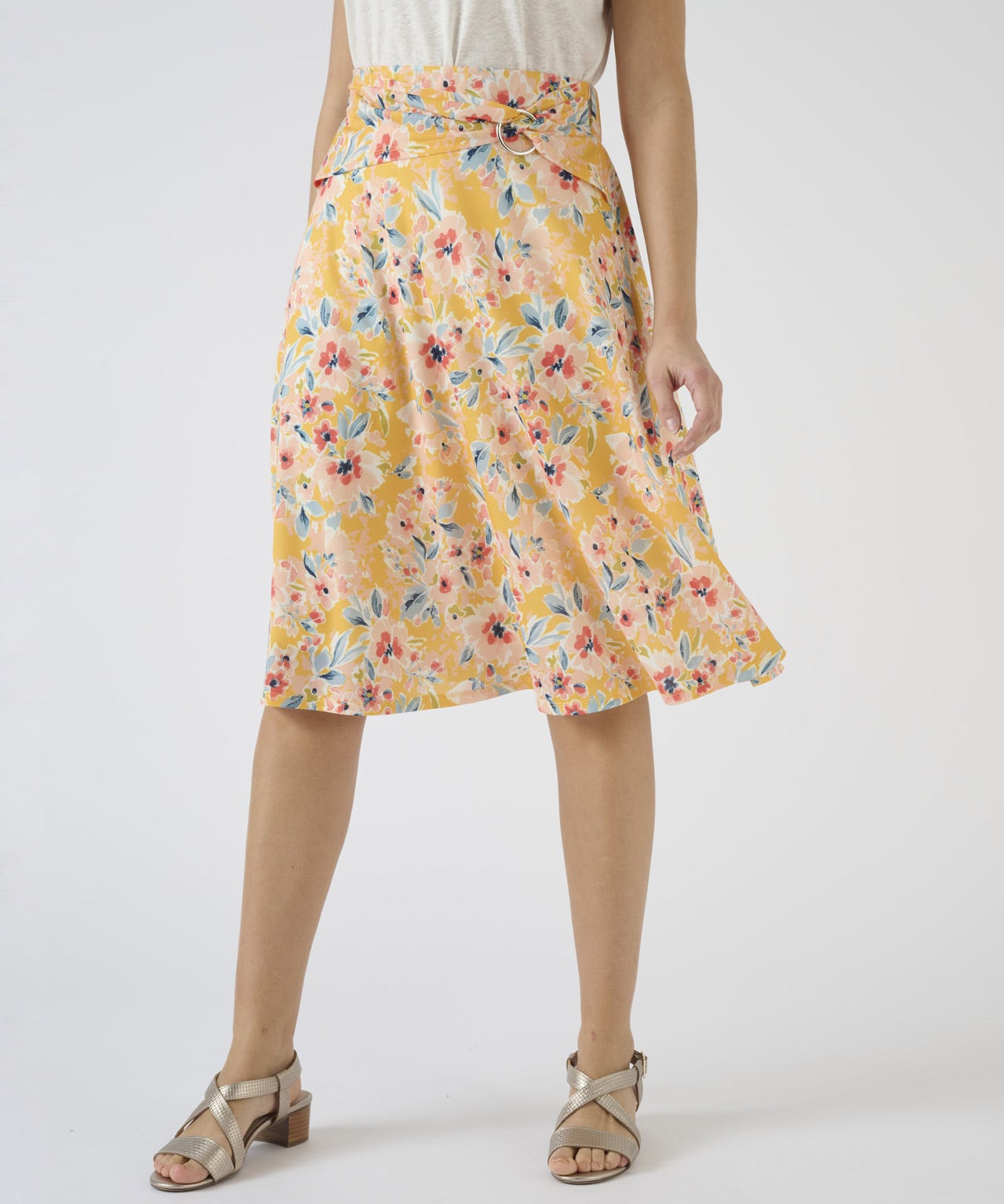 Jersey Floral Skirt