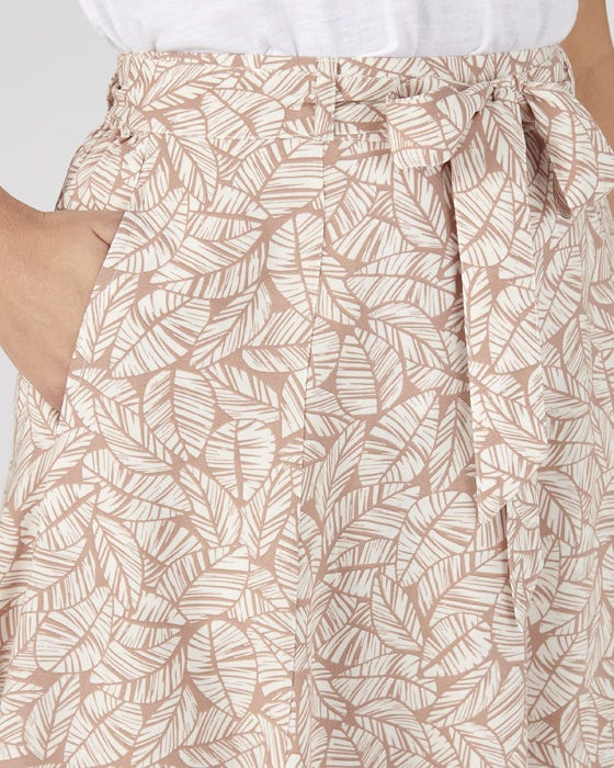 Printed Panelled Skirt