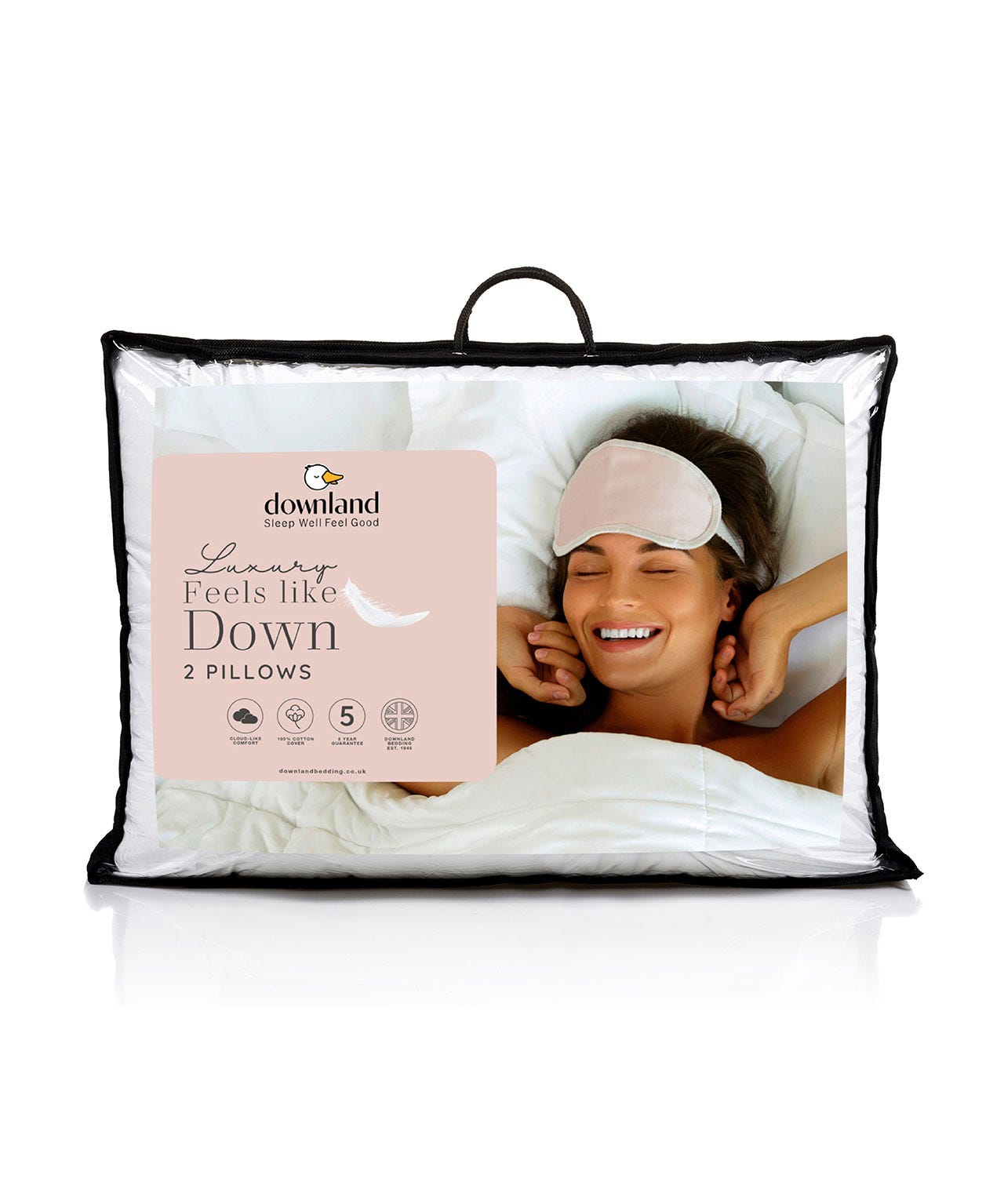 Pack of 2 Feels like down pillows