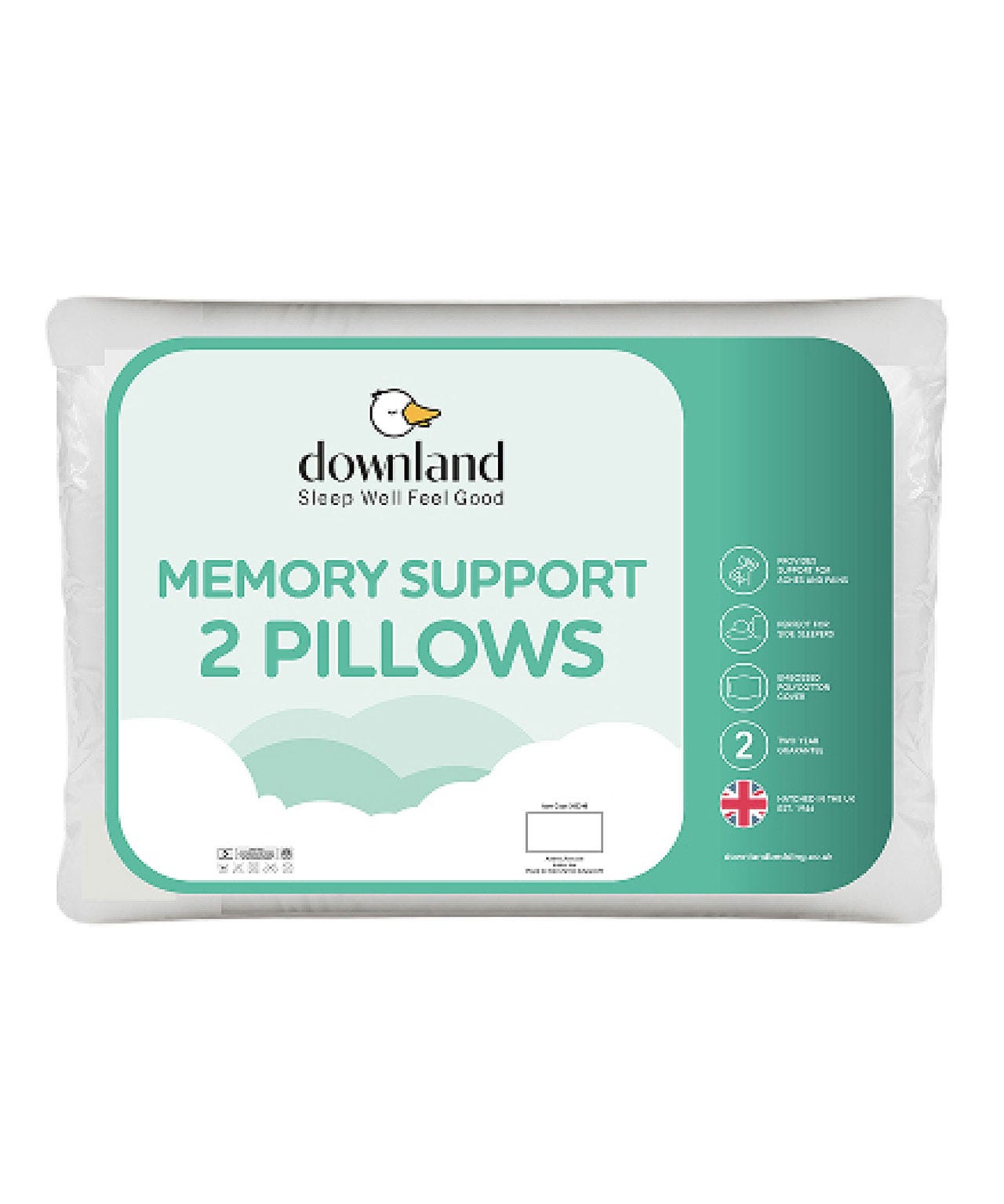 Pair of Memory Spring & Bounce Pillows