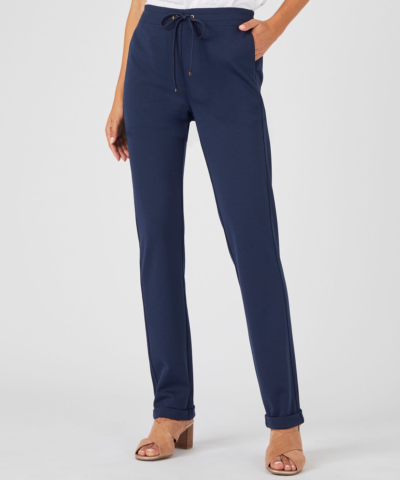 Ponte Tapered-leg Trousers