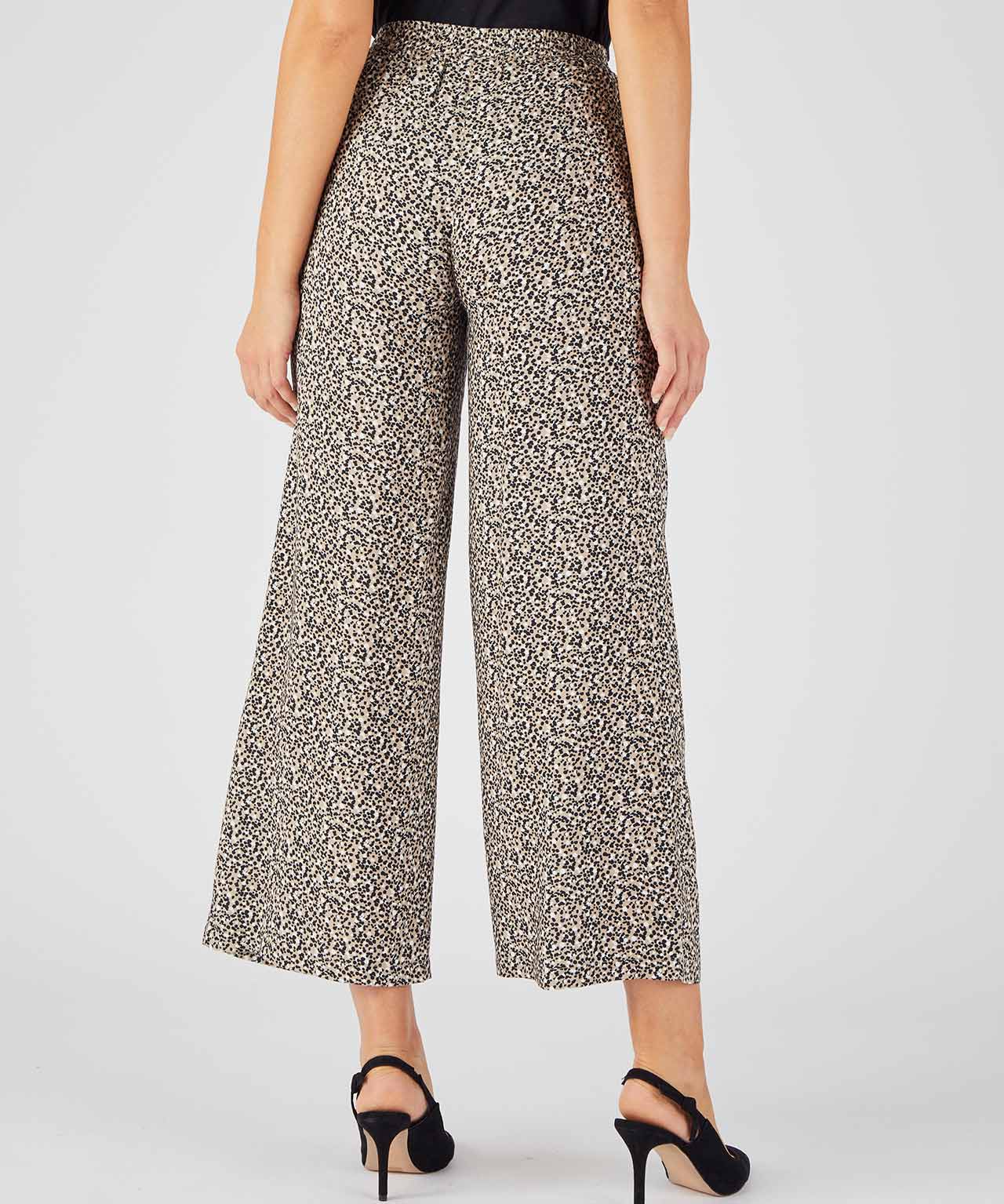 Print Wide-leg Trousers