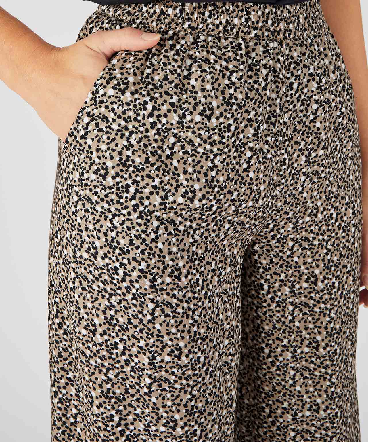 Print Wide-leg Trousers
