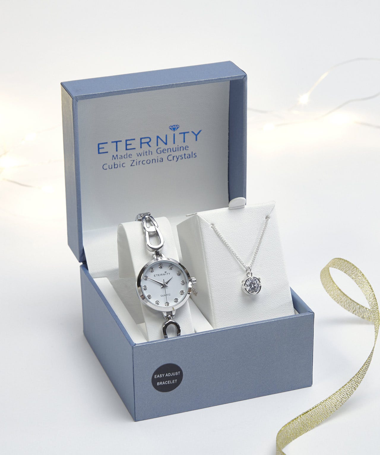 Eternity watch & necklace gift set
