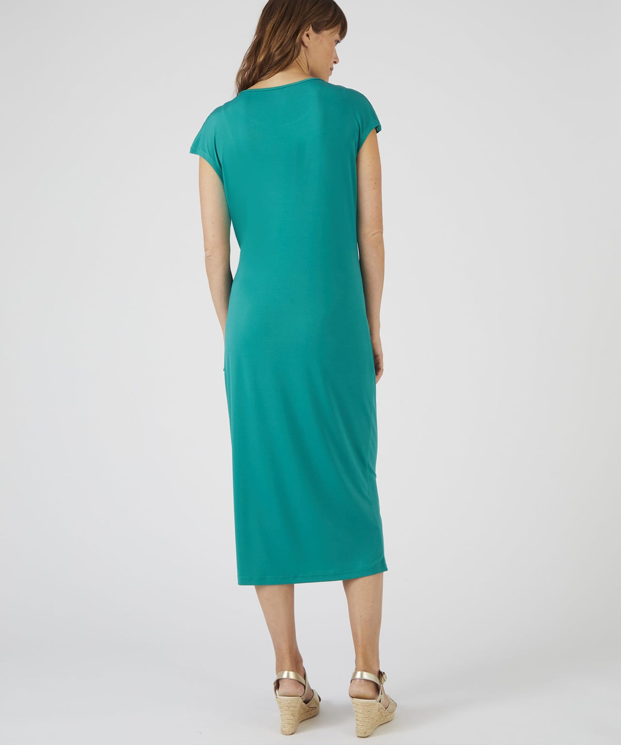 Side Tie Jersey Dress