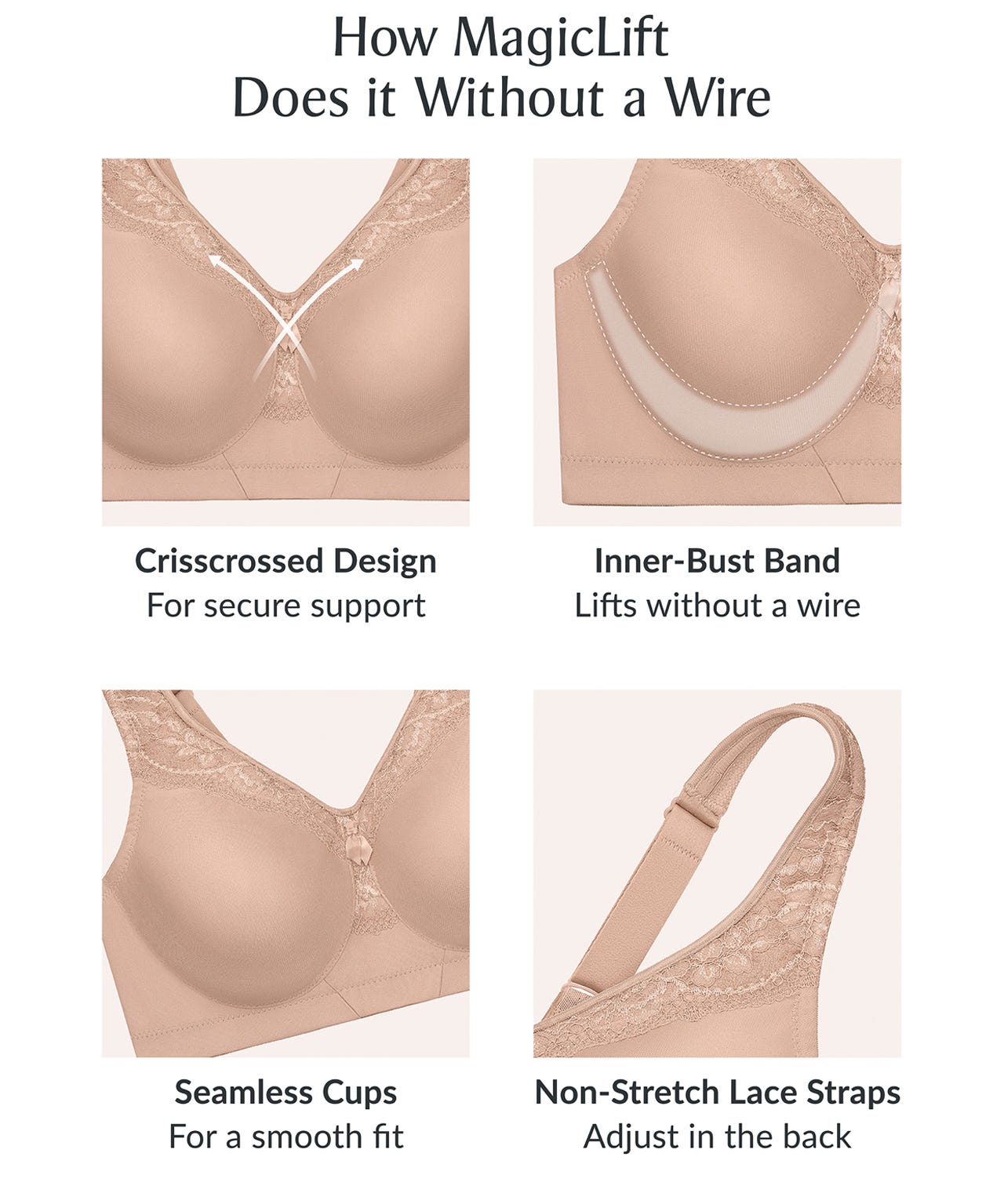Glamorise MagicLift Seamless Everyday Bra