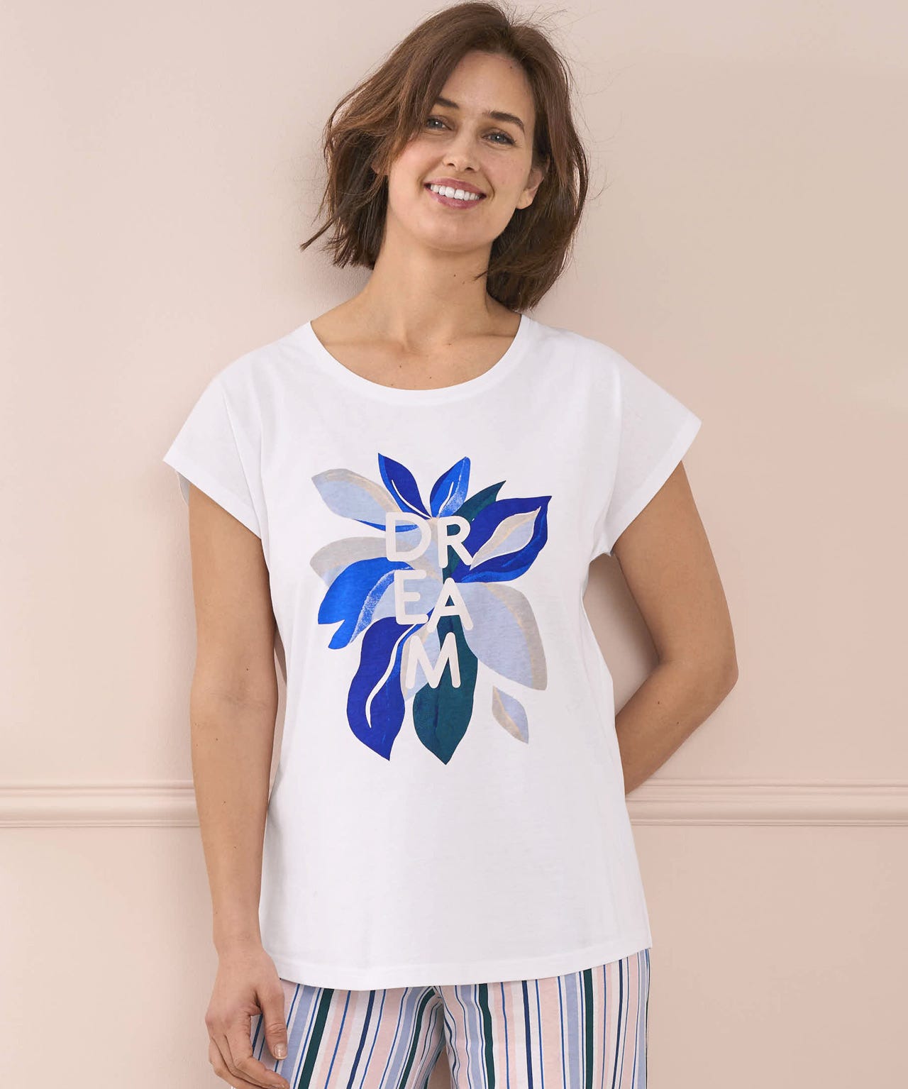 Dream Print Cotton Pyjama Top