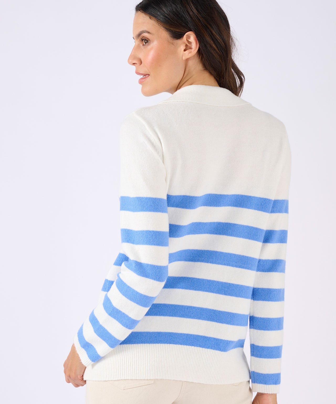 Stripe Collared Jumper