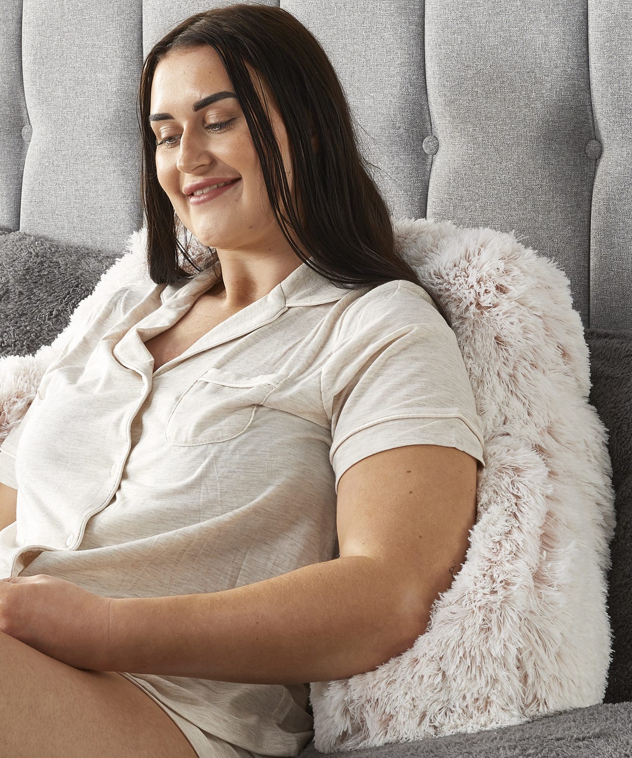 Huggleland Long Hair Cuddle Cushion